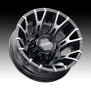 Ultra 022U Scorpion Dually Machined Gloss Black Custom Truck Wheels 6